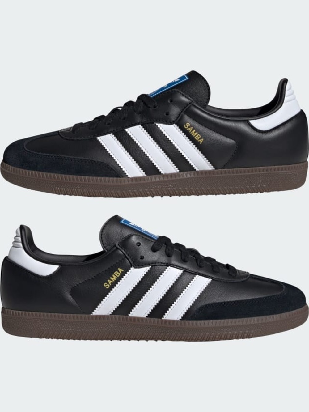 Classic adidas Samba Sneakers in Black, White &  Gum Size 6.5